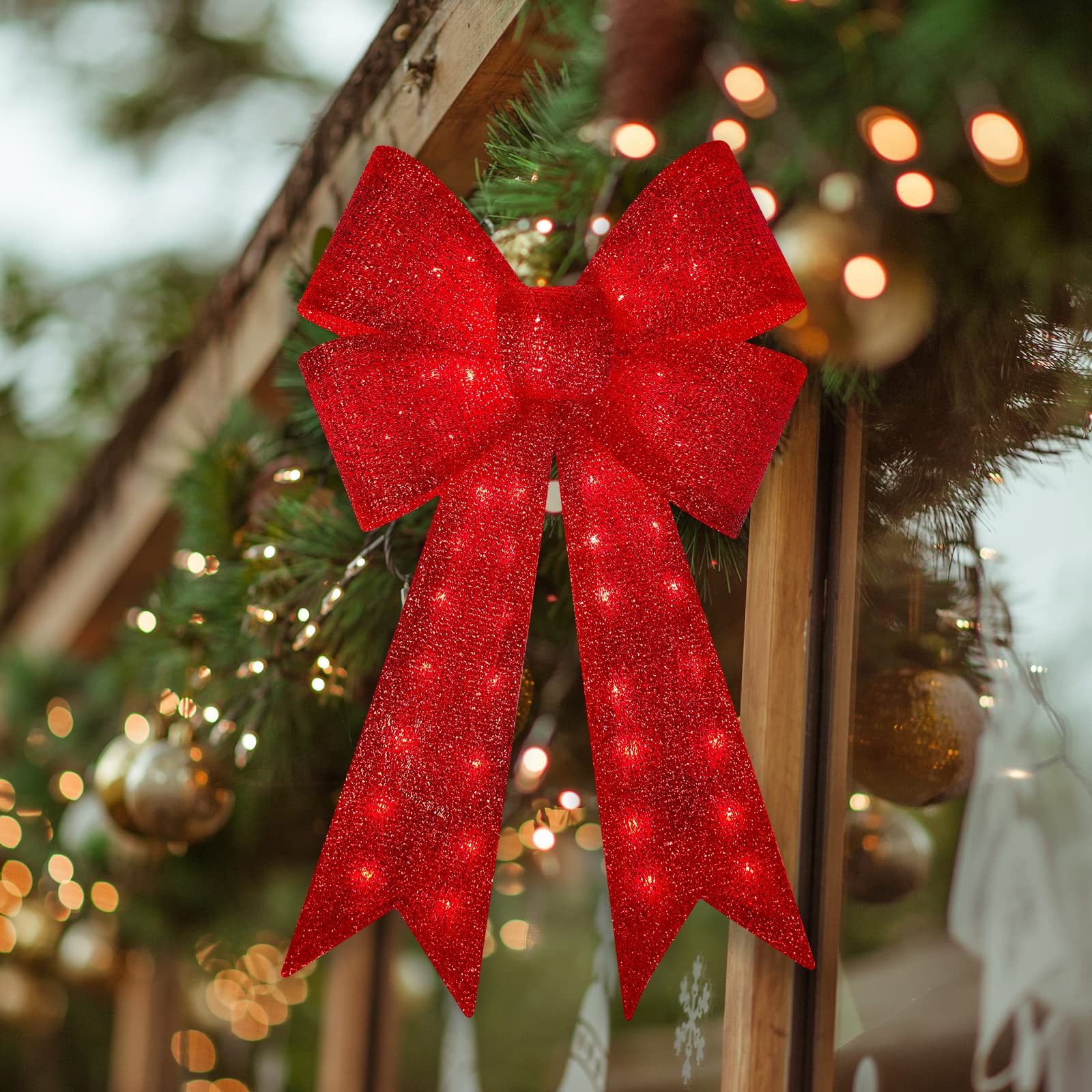 人工クリスマスツリー 赤リボン xtree_ribbon_01.jpg